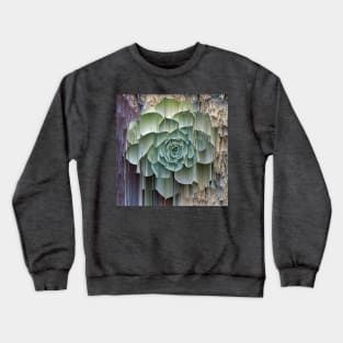 Glitched Succulent Crewneck Sweatshirt